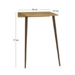 Κονσόλα επιτοίχια Moca Megapap χρώμα sapphire oak 60x22x77εκ. - Image 6