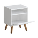 Κομοδίνο Sole Megapap χρώμα λευκό 40x30x47,6εκ. - Image 2