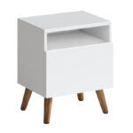 Κομοδίνο Sole Megapap χρώμα λευκό 40x30x47,6εκ. - Image 3