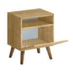 Κομοδίνο Sole Megapap χρώμα sapphire oak 40x30x47,6εκ. - Image 2