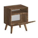 Κομοδίνο Sole Megapap χρώμα καρυδί 40x30x47,6εκ. - Image 2