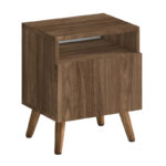 Κομοδίνο Sole Megapap χρώμα καρυδί 40x30x47,6εκ. - Image 3