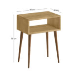 Κομοδίνο Gola Megapap χρώμα sapphire oak 45x30x58εκ. - Image 3