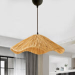 Φωτιστικό οροφής Miro Megapap E27 wicker μονόφωτο χρώμα φυσικό Ø50x100εκ. - Image 2