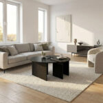 Τραπεζάκι σαλονιού σετ 2 τμχ Dorena Megapap χρώμα sencron black Ø90x41,7εκ. - Image 7