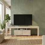 Έπιπλο τηλεόρασης Woodra Megapap χρώμα travertine 180x31,3x50,2εκ. - Image 3