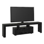 Έπιπλο τηλεόρασης Woodra Megapap χρώμα sencron black 180x31,3x50,2εκ. - Image 7