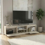 Έπιπλο τηλεόρασης Lumbera Megapap χρώμα travertine 160x29,5x42εκ. - Image 2