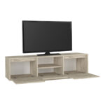 Έπιπλο τηλεόρασης Lumbera Megapap χρώμα travertine 160x29,5x42εκ. - Image 9