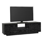 Έπιπλο τηλεόρασης Lumbera Megapap χρώμα sencron black 160x29,5x42εκ. - Image 7