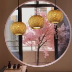 SE21-BA-5050 LYSA  PENDANT  BAMBOO STEEL 50*120cm  E27 2 YEARS WARRANTY - Image 2