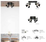 GU12015A-2B (x2) Mystik Packet Metal black ceiling lamp with rotating heads+ - Image 2