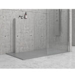 Ντουζιέρα ορθογώνια υψηλής αντοχής PIETRA Cemento KARAG 90x120x2,5cm