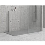 Ντουζιέρα ορθογώνια υψηλής αντοχής PIETRA Cemento KARAG 90x140x3cm