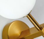 SE21-GM-16 ROYALE GOLD MATT OPAL GLASS WALL LAMP Β1 - Image 2