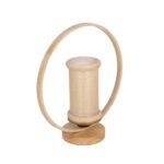 GLOBOSTAR® TULUMKO 02007 Boho Επιτραπέζιο Φωτιστικό Πορτατίφ με Ντουί 1 x E27 AC 220-240V IP20 - Μπεζ - Μ30 x Π12 x Υ32cm