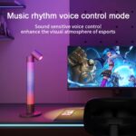 GLOBOSTAR® DESTINY GLB-106-0019 Επιτραπέζιο Φωτιστικό Πορτατίφ με RF Ασύρματο Χειριστήριο & Λειτουργία μέσω WiFi APP LED 10W 600lm 180° AC 220-240V IP20 Πολύχρωμο RGB Dimmable - Sanan SMD Chip - Μαύρο - Μ14 x Π14 x Υ40.5cm - 2 Χρόνια Εγγύηση - Image 8