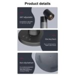 GLOBOSTAR® DESTINY GLB-106-0019 Επιτραπέζιο Φωτιστικό Πορτατίφ με RF Ασύρματο Χειριστήριο & Λειτουργία μέσω WiFi APP LED 10W 600lm 180° AC 220-240V IP20 Πολύχρωμο RGB Dimmable - Sanan SMD Chip - Μαύρο - Μ14 x Π14 x Υ40.5cm - 2 Χρόνια Εγγύηση - Image 9