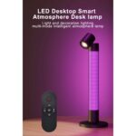 GLOBOSTAR® DESTINY GLB-106-0019 Επιτραπέζιο Φωτιστικό Πορτατίφ με RF Ασύρματο Χειριστήριο & Λειτουργία μέσω WiFi APP LED 10W 600lm 180° AC 220-240V IP20 Πολύχρωμο RGB Dimmable - Sanan SMD Chip - Μαύρο - Μ14 x Π14 x Υ40.5cm - 2 Χρόνια Εγγύηση - Image 6