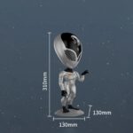 GLOBOSTAR® GALAXY GLB-106-0021 Επιτραπέζιο Φωτιστικό Πορτατίφ Προτζέκτορας Starry Sky με RF Ασύρματο Χειριστήριο LED 6W 360lm 180° AC 220-240V IP20 Πολύχρωμο RGB Dimmable - Sanan SMD Chip - Μαύρο - Μ13 x Π13 x Υ31cm - 2 Χρόνια Εγγύηση - Image 2