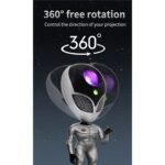 GLOBOSTAR® GALAXY GLB-106-0021 Επιτραπέζιο Φωτιστικό Πορτατίφ Προτζέκτορας Starry Sky με RF Ασύρματο Χειριστήριο LED 6W 360lm 180° AC 220-240V IP20 Πολύχρωμο RGB Dimmable - Sanan SMD Chip - Μαύρο - Μ13 x Π13 x Υ31cm - 2 Χρόνια Εγγύηση - Image 3