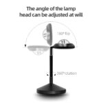 GLOBOSTAR® SUNSET GLB-106-0022 Επιτραπέζιο Φωτιστικό Πορτατίφ Προτζέκτορας Sunset με RF Ασύρματο Χειριστήριο & Λειτουργία μέσω WiFi APP LED 6W 360lm 60° AC 220-240V IP20 Πολύχρωμο RGB Dimmable - Sanan SMD Chip - Μαύρο - Μ10 x Π10 x Υ27cm - 2 Χρόνια Εγγύηση - Image 2