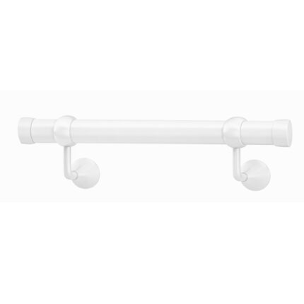 κουπαστή τοίχου Φ35 λευκή με στηρίγματα