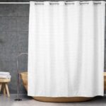 ΚΟΥΡΤΙΝΑ ΜΠΑΝΙΟΥ SQUARESOFSQUARES HOOKLESS ΛΕΥΚΗ  180(Μ)x200(Υ)