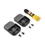 Αξεσουάρ μπάνιου Onyx μαύρο ματ χωρίς τρύπες με κόλληση