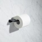Αξεσουάρ μπάνιου Onyx μαύρο ματ χωρίς τρύπες με κόλληση