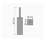 Πιγκάλ Μπάνιου Τετράγωνο Δαπέδου 8x8x39.5cm