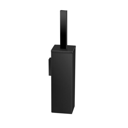 Πιγκάλ Μπάνιου Τετράγωνο Black Mat Επιτοίχιο 8x8x39.5cm