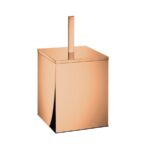 Χαρτοδοχείο Μπάνιου Δαπέδου Rose Gold 24K Τετράγωνο 18x18x40cm
