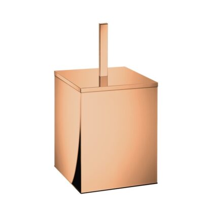 Χαρτοδοχείο Μπάνιου Δαπέδου Rose Gold 24K Τετράγωνο 18x18x40cm