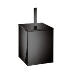 Χαρτοδοχείο Μπάνιου Δαπέδου gun metal polished Τετράγωνο 18x18x40cm