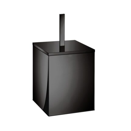 Χαρτοδοχείο Μπάνιου Δαπέδου gun metal polished Τετράγωνο 18x18x40cm