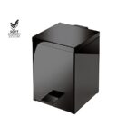 Χαρτοδοχείο Μπάνιου Τετράγωνο gun metal polished Soft Close Δαπέδου 18x25x26.5cm