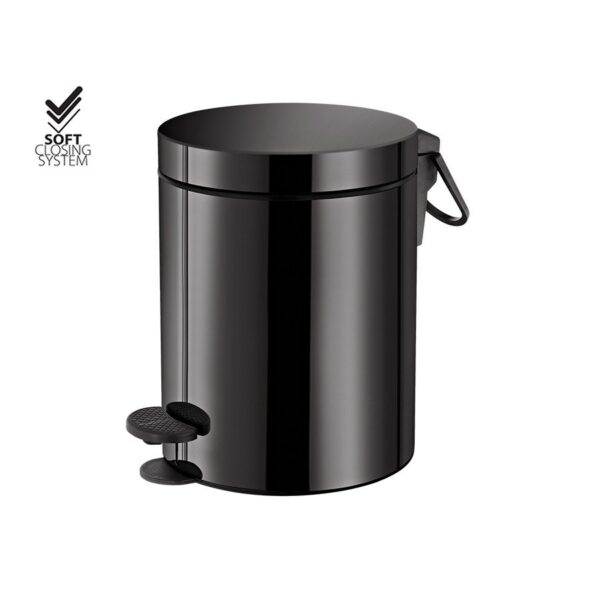 Χαρτοδοχείο 3lt- 5lt Soft Closing System gun metal polished