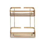 Παραλληλόγραμμη Θήκη Ντους PVD Warm Bronze Polished SANCO