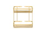 Παραλληλόγραμμη Θήκη Ντους PVD Golden Brass Brushed SANCO