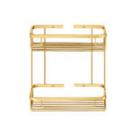 Παραλληλόγραμμη Θήκη Ντους PVD Golden Brass Brushed SANCO