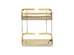 Παραλληλόγραμμη Θήκη Ντους PVD Golden Brass Polished SANCO