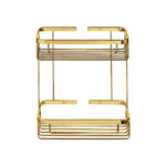 Παραλληλόγραμμη Θήκη Ντους PVD Golden Brass Polished SANCO