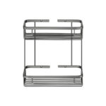 Παραλληλόγραμμη Θήκη Ντους PVD Gun Metal Brushed SANCO