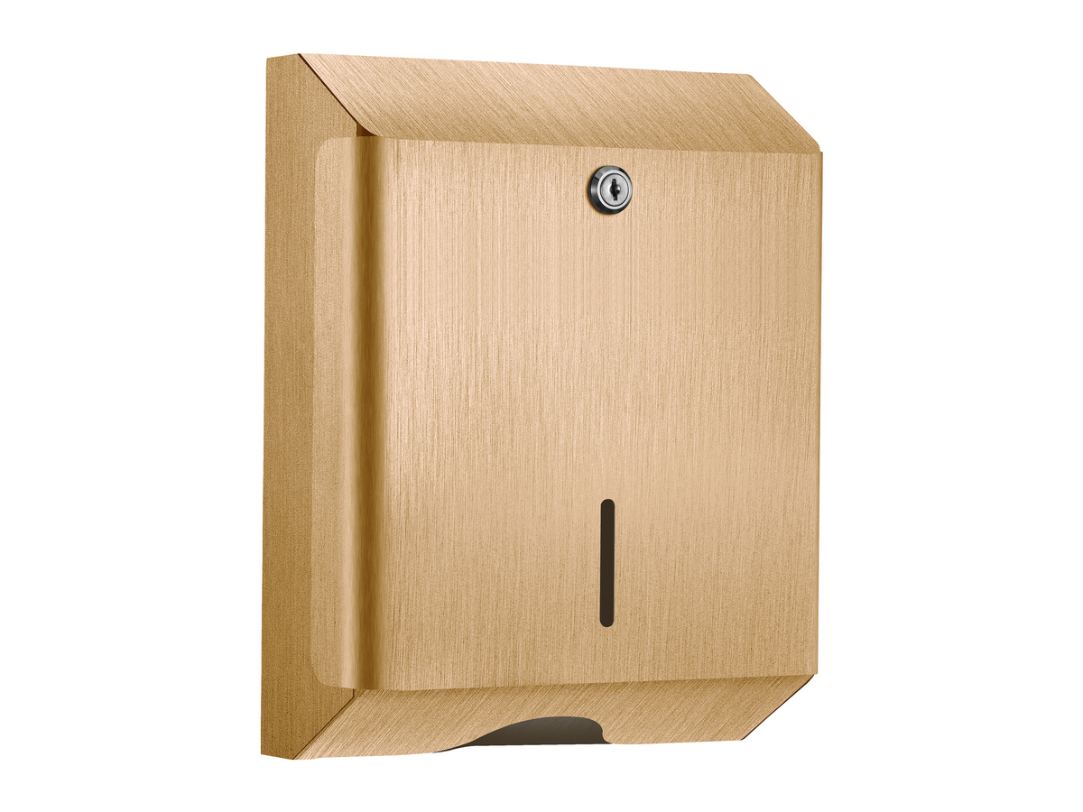 00099-PVD-01BR Paper towel dispenser (AISI 304) PVD Warm Bronze Brushed SANCO - Image 1