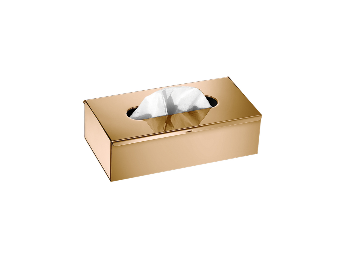 00102-PVD-01PL Tissue Box Free standing | Wall mounted (AISI 304) PVD Warm Bronze Polished SANCO - Image 1