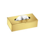 Tissue Box Free standing | Wall mounted (AISI 304) PVD Golden Brass Polished SANCO