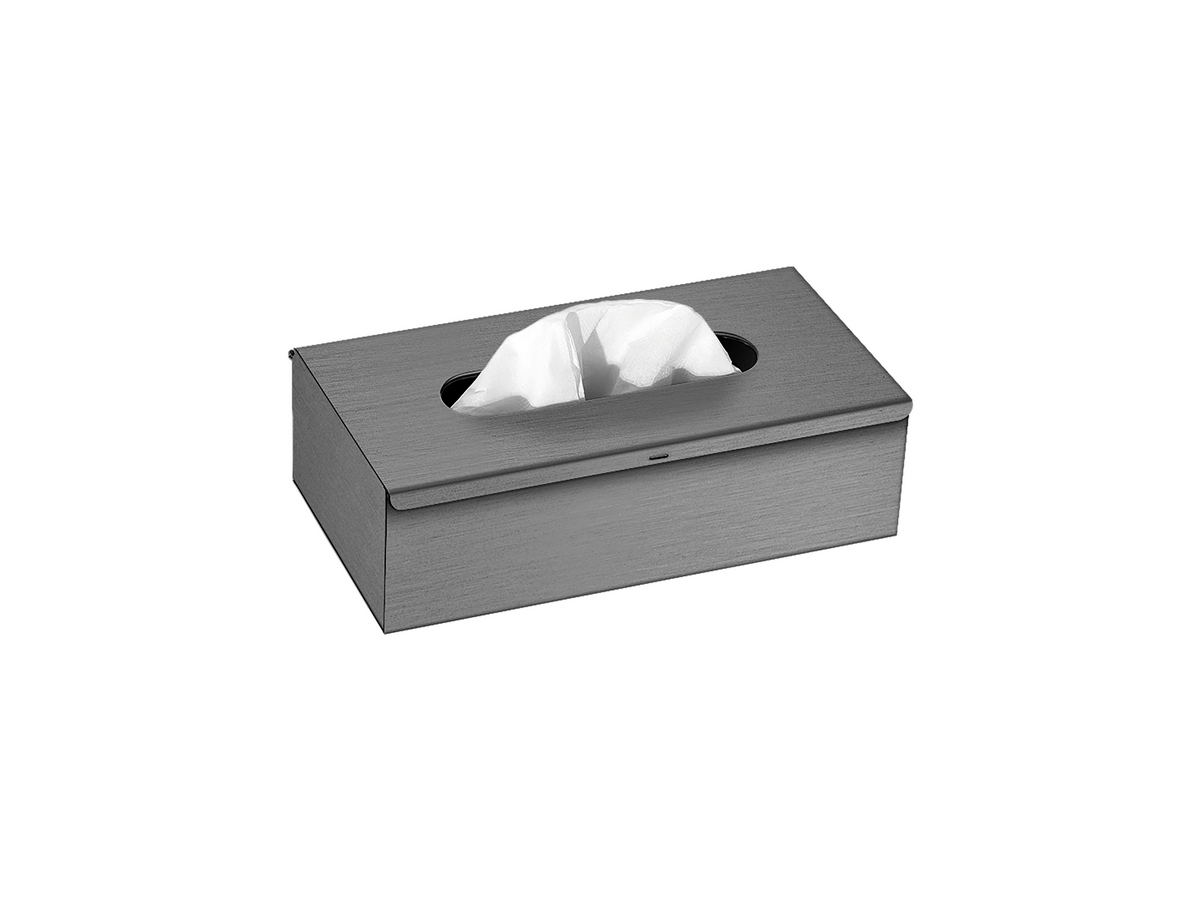 00102-PVD-05BR Tissue Box Free standing | Wall mounted (AISI 304) PVD Gun Metal Brushed SANCO - Image 1