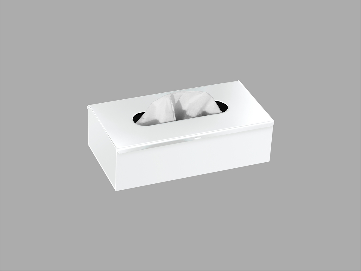 00102-Μ101 Tissue Box Free standing | Wall mounted (AISI 304) Λευκό Ματ SANCO - Image 1