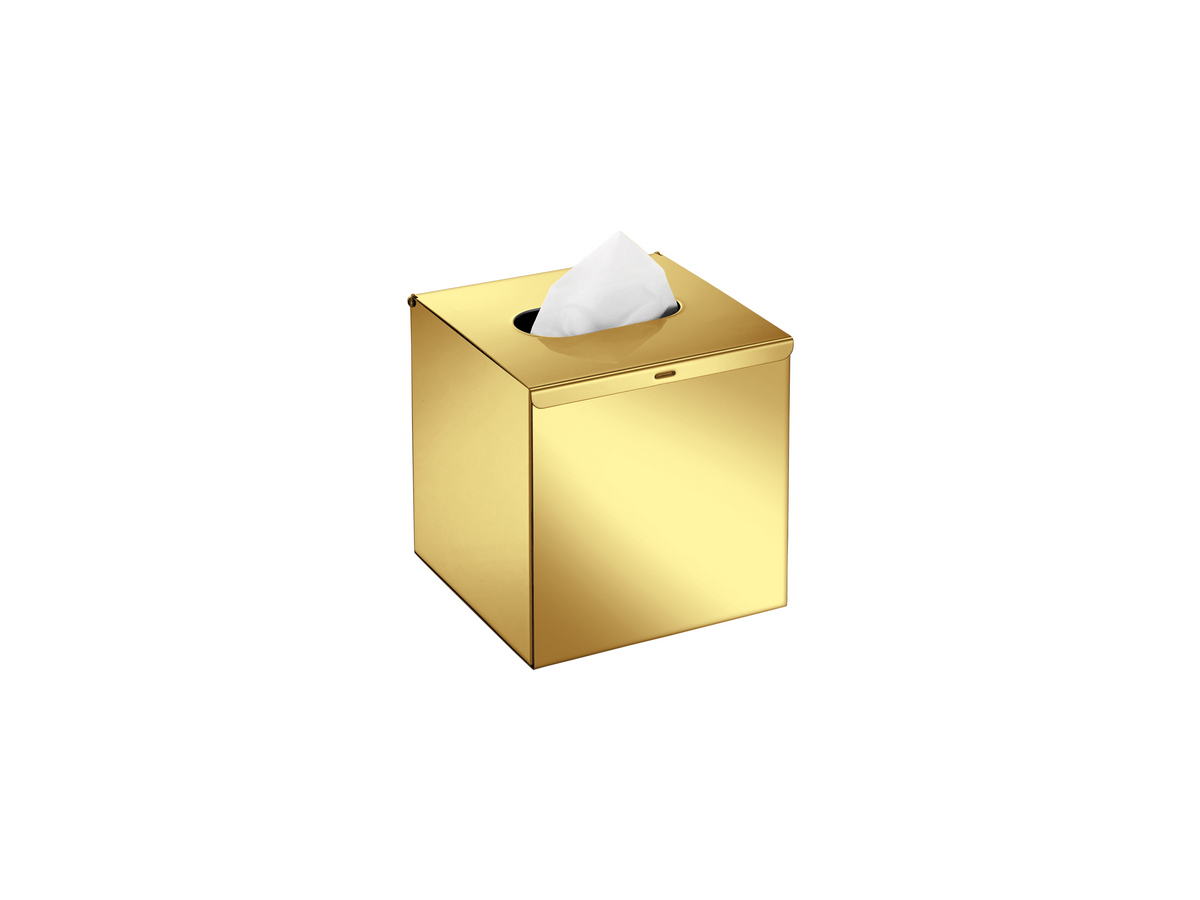00106-PVD-02PL Tissue Box Free standing | Wall mounted (AISI 304) PVD Golden Brass Polished SANCO - Image 1
